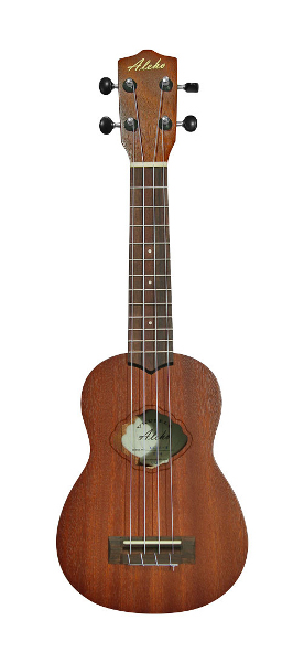Aleho ALUS-M Sopranukulele, Sapele mit Tasche Aleho ALUS-M Sopranukulele, Sapele mit Tasche